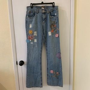 💖4 for $20💖 Vintage Bootleg Jeans w/ Flowers